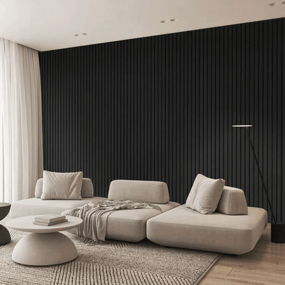 Dekoratives Akustik-Holzpanel – Flexible Wandverkleidung (270 × 110 cm)