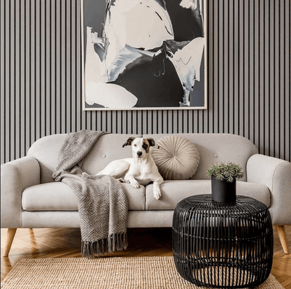 Dekoratives Akustik-Holzpanel – Flexible Wandverkleidung (270 × 110 cm)